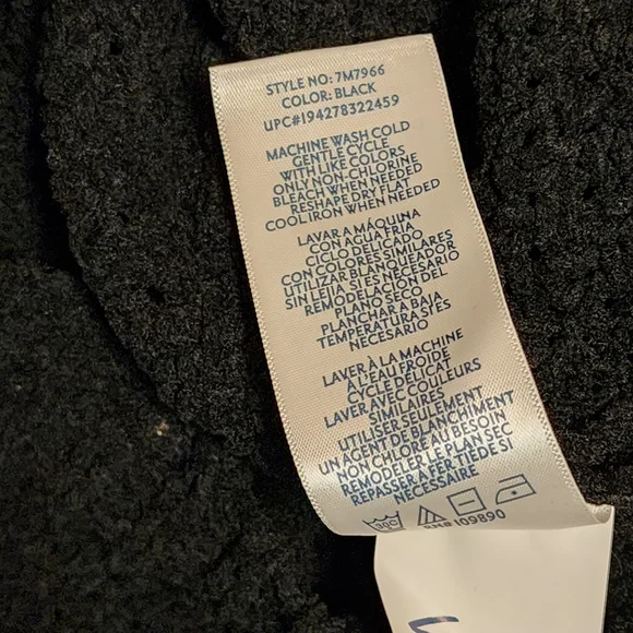 Seven7 Black Chenille Cowl Neck Sweater - Picture 12 of 14